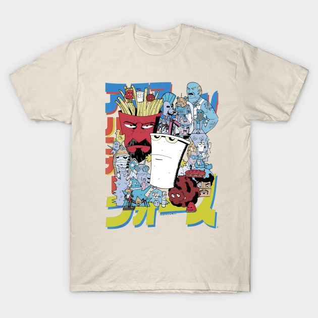 アクアティーンハンガーフォース T-Shirt by shogunfauzi